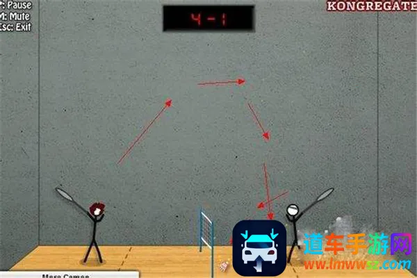 火柴人打羽毛球 火柴人打羽毛球